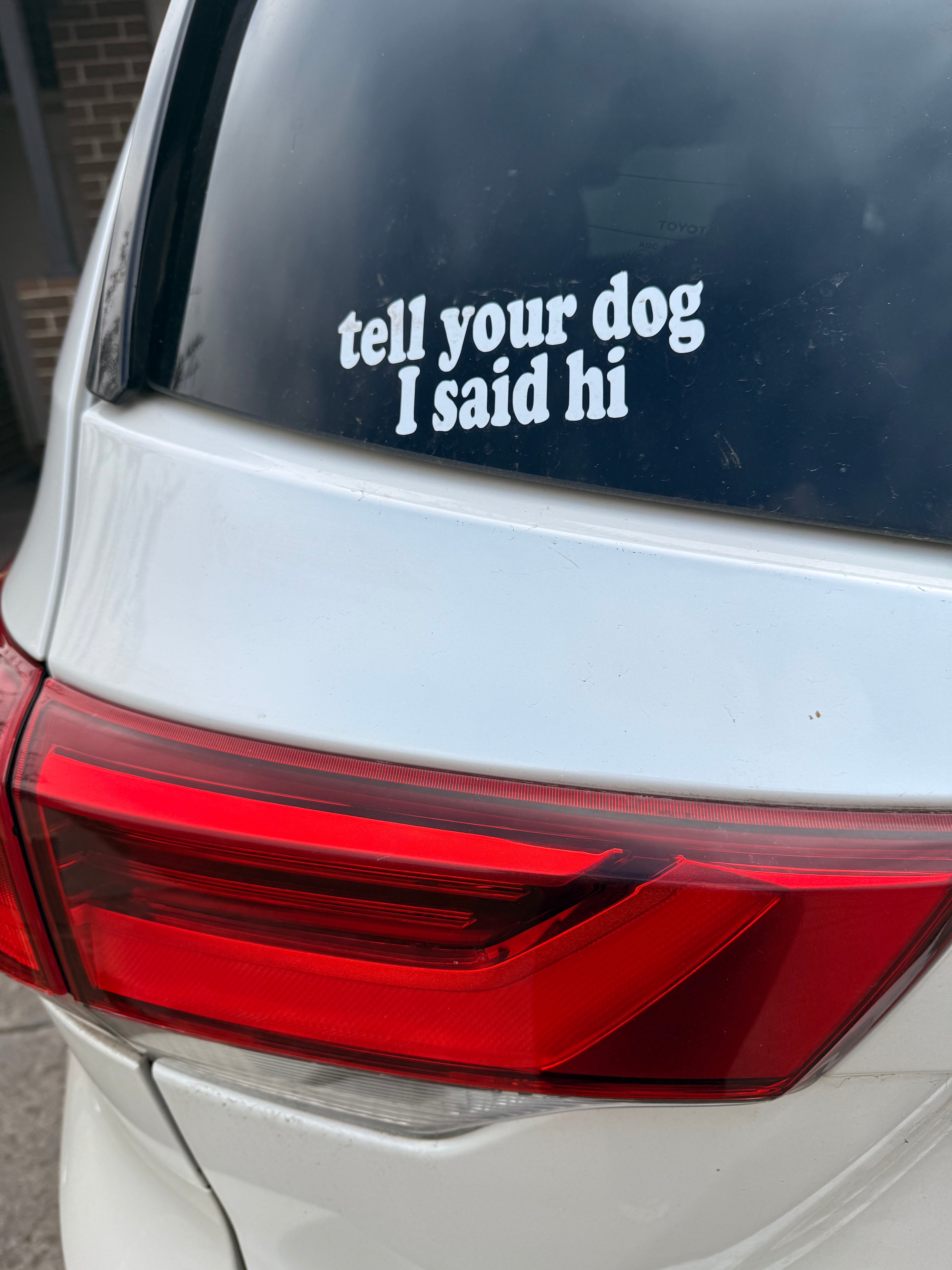 Tell Your Dog I Said Hi